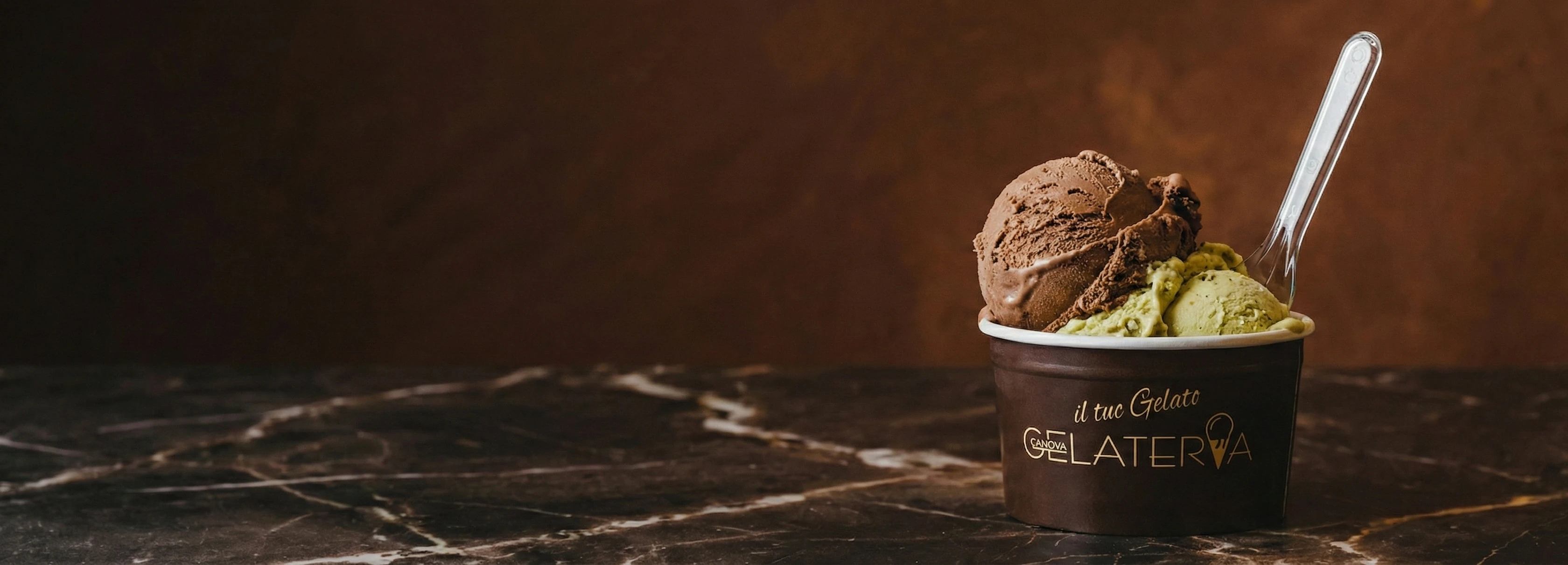 Coppetta gelato artigianale senza lattosio Gelateria Canova Torino Corso Traiano 93